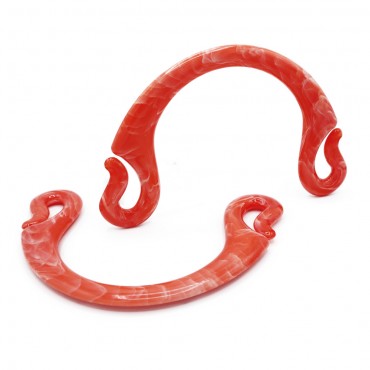 Asaa para bolsos de crochet Pipoca marmoleado Naranja | Tessiland