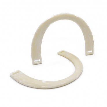 Manici Hands in resina Panna