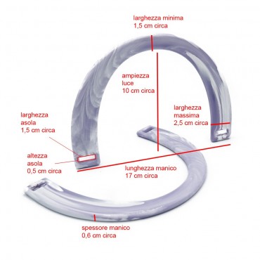 Manici Hands in resina Lilla