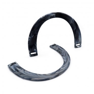 Manici Hands per borse in resina effetto marmorizzato 17x12cm