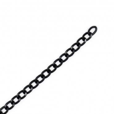 Catena 17x11 d mm 3 Nero opaco Mt 1