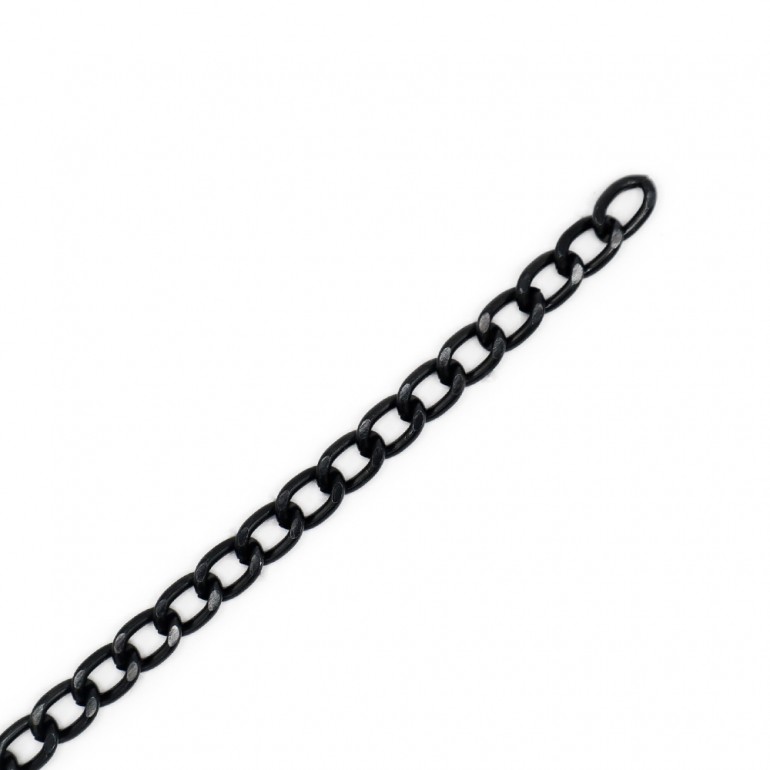 Catena 17x11 d mm 3 Nero opaco Mt 1