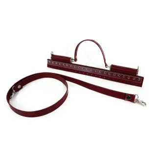 Set bolso Sicily con bandolera para bolsos de crochet hechos a mano Bordeaux