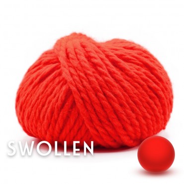 Mezcla de lana Swollen Naranja Fluo gramos 100 | Tessiland