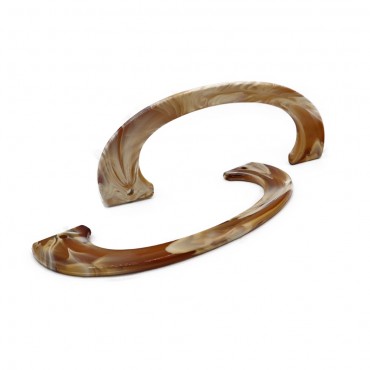 Manici Handly per borse in resina effetto marmorizzato 17x6cm