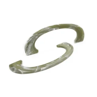 Asas Handly para bolsos de resina efecto mármol 17x6cm Militar