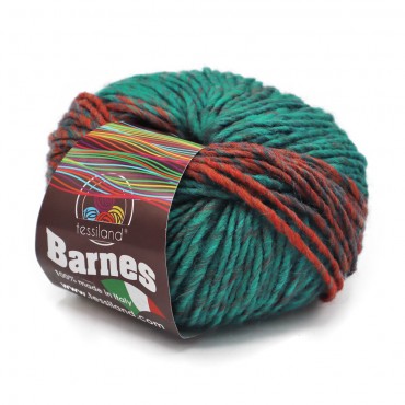 Barnes misto lana sfumato gomitolo 50g Smeraldo