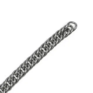 Chaîne doublée en aluminium 20x15mm pour sacs et pochettes Silver
