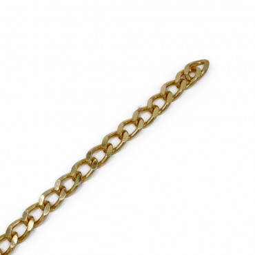 Catena classica in alluminio 25x15mm per borse e pochette Oro