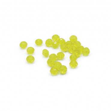 Cristalli 4mm Prisma in resina per bijoux e accessori Lemon
