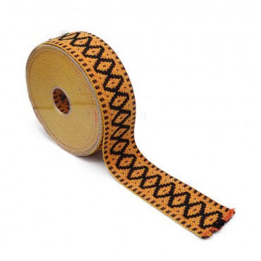 Passamaneria RomboLux 5cm motivo geometrico per borse e accessori 3mt Sole