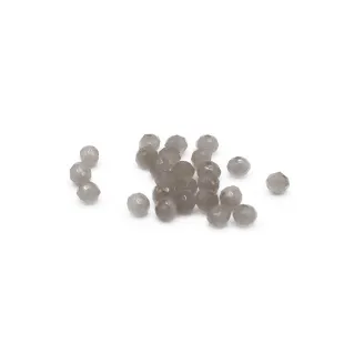 Cristales de 4 mm Prisma en resina para bisutería y accesorios Gray