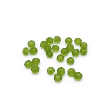 Cristalli 4mm Prisma in resina per bijoux e accessori Pera