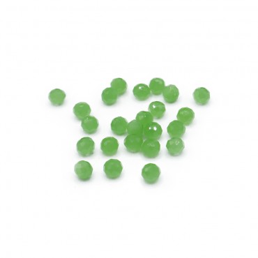 Perline cristallo prisma 4mm cucibili in resina per bijoux e accessori Muschio