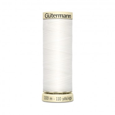 Filo cucitutto Gutermann 100% poliestere spoletta 100mt Bianco 800
