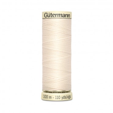 Filo cucitutto Gutermann 100% poliestere spoletta 100mt Cipria 802