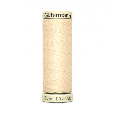 Filo cucitutto Gutermann 100% poliestere spoletta 100mt Panna 610