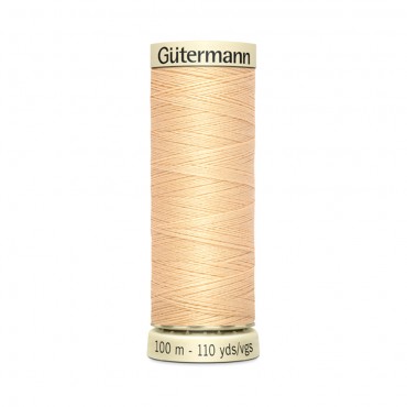 Filo cucitutto Gutermann 100% poliestere spoletta 100mt Cipria 6