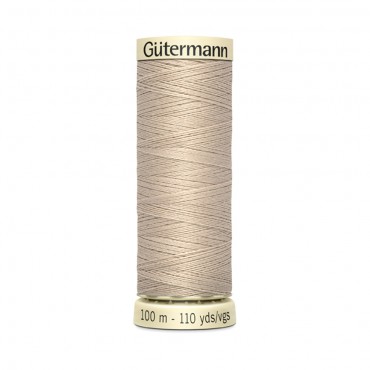 Filo cucitutto Gutermann 100% poliestere spoletta 100mt Beige 722