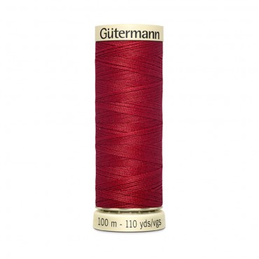 Filo cucitutto Gutermann 100% poliestere spoletta 100mt Rosso 46