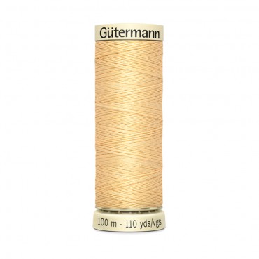 Filo cucitutto Gutermann 100% poliestere spoletta 100mt Crema 372