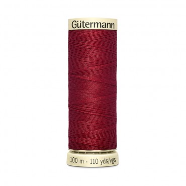 Filo cucitutto Gutermann 100% poliestere spoletta 100mt Bordeaux 367