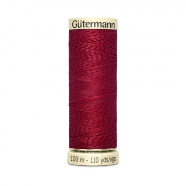 Filo cucitutto Gutermann 100% poliestere spoletta 100mt Rosso 384