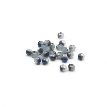 Perline cristallo prisma 4mm cucibili in resina per bijoux e accessori Blugreenmedium