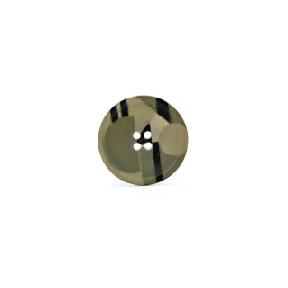 Geometric Mondrian Button Beige