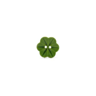 Gradient Flower Button Green