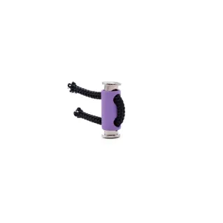Rubber Cord Stopper with Spring and Silver Finish 25x8mm Lilla