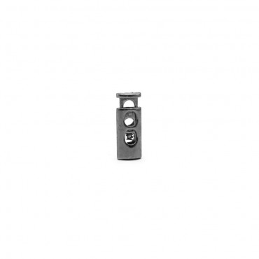 Fermanodo finecorda in metallo con chiusura a molla 25x10mm Canna di fucile