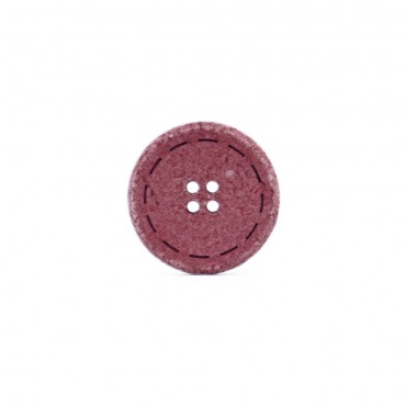 Bottone Save in cotone riciclato vintage effetto velluto Antico