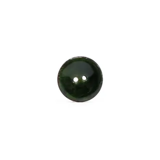 Glazed Coconut Button Green