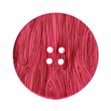 Bottone Madera Fuxia 1pz Effetto Legno | Tessiland