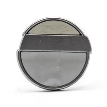 Bottone Eye Argento 1pz | Tessiland