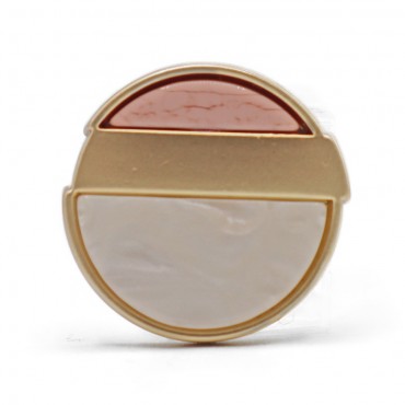 Bottone Eye a forma di occhio stilizzato in metallo Oro