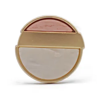 Metal Pearl Effect Eye Button Oro