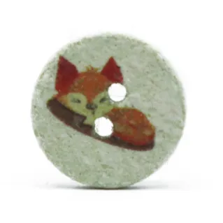 Botón Reciclado Fox Verde