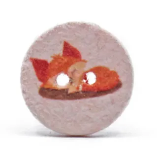 Bouton Recyclé Fox Rose