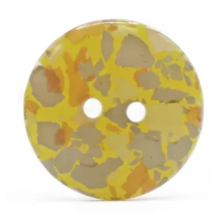 Bouton Mosaïque en résine Jaune