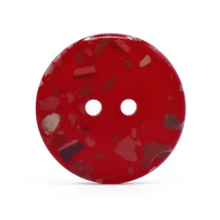 Bouton Mosaïque en résine Rouge