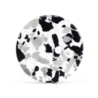 Botón Mosaico de resina Negro