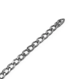 Classic Aluminum Chain 25x15mm for Bags and Pouches Argento