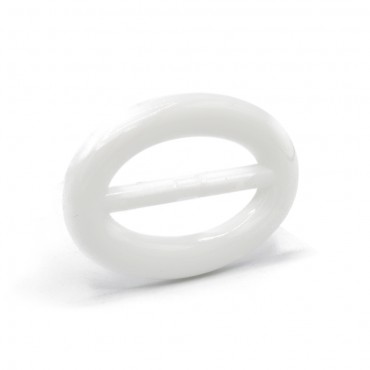 Fibbia per cinture e borse senza ardiglione in nylon Bianco