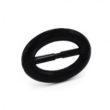 Fibbia per cinture e borse senza ardiglione in nylon Nero