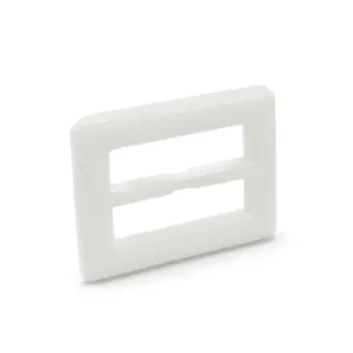 Nylon No Clip Buckle for Belts and Bags White