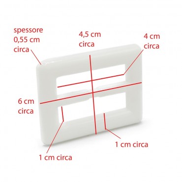 Fibbia Saturno Bianco