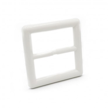 Fibbia per cinture e borse senza ardiglione in nylon Bianco