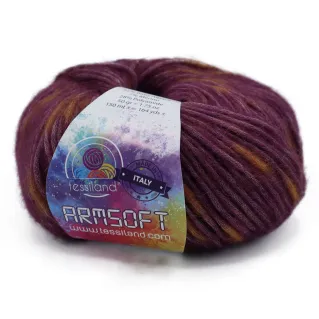 Armsoft baby alpaca y lana estampada hilo soplado ovillo 50g Libellula